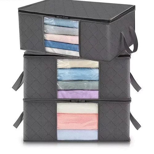1/3Pc Large Capacity Clothes Storage Bag Foldable Blanket Storage Bags Storage Containers for Organizing Bedroom Closet Clothing
