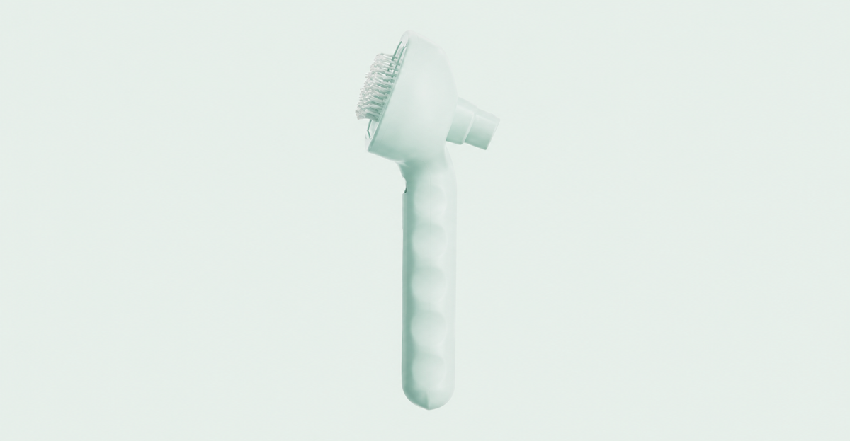 Self-Cleaning Mist Deshedding Brush